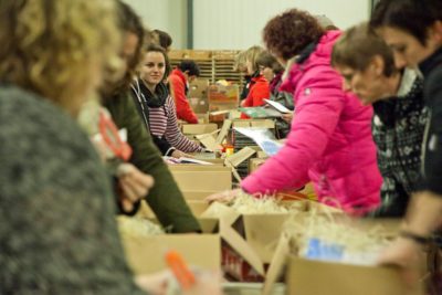 Inpakavond Kerstpakkettenactie Zwolle 2015