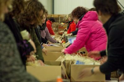 Inpakavond Kerstpakkettenactie Zwolle 2015