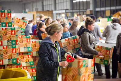 Inpakavond Kerstpakkettenactie Zwolle 2015